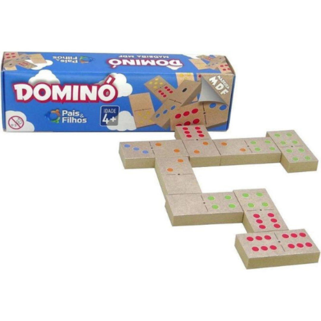 Dominó MDF - Jogo Clássico de Madeira
