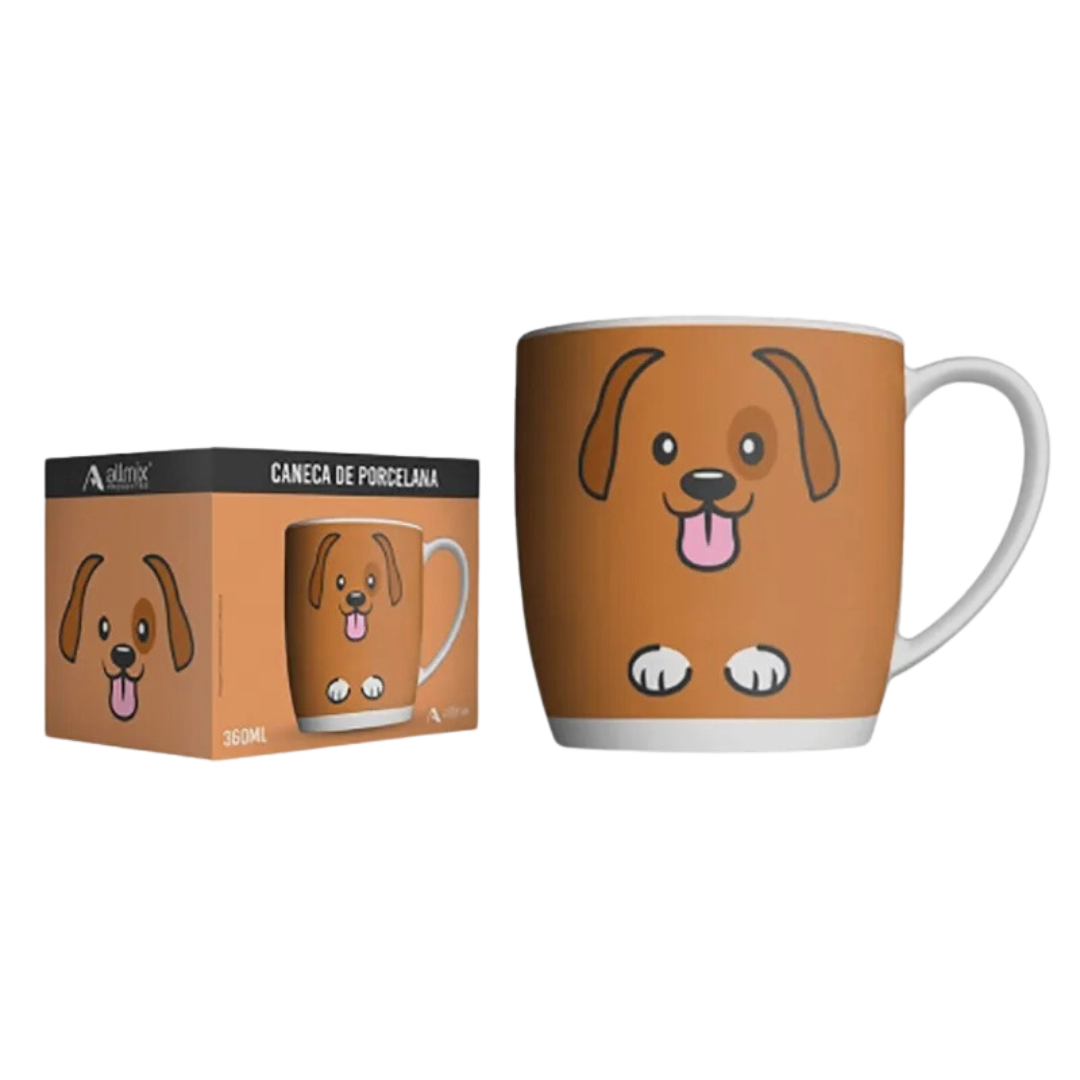 Caneca Porcelana 360 ml Pet Dog