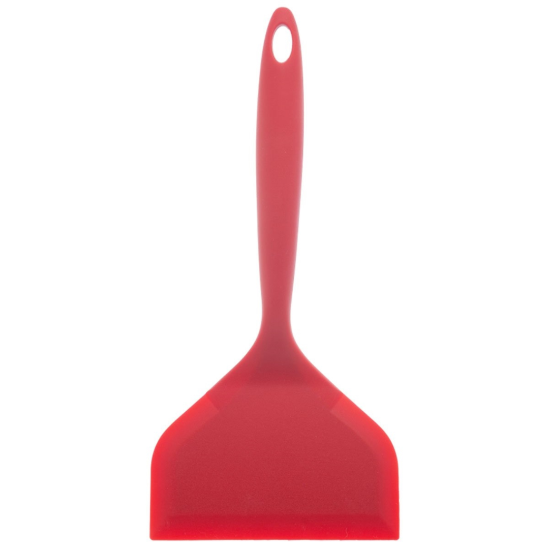 Espátula Larga de Silicone Vermelha - Lyor