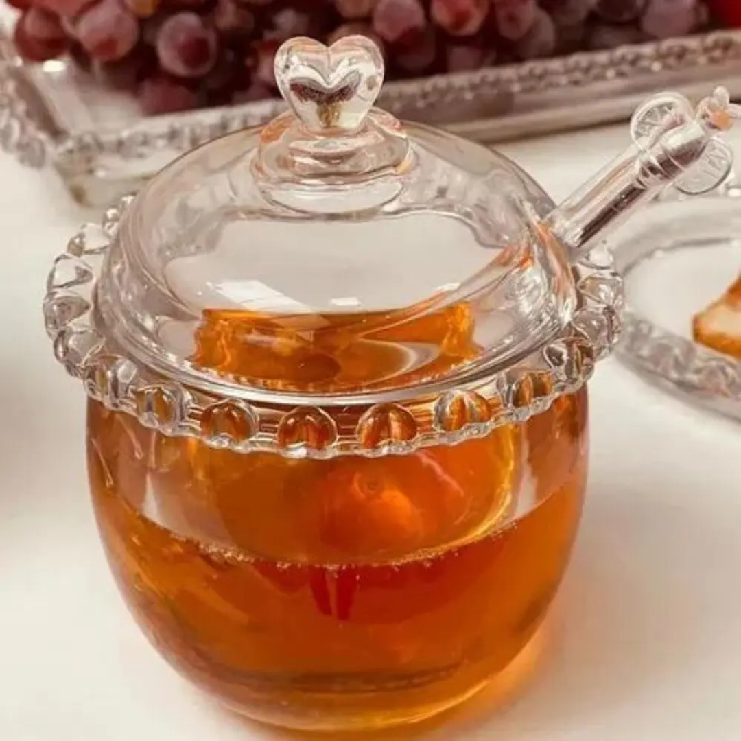 Meleira Cristal de Chumbo com Pegador Coração - Lyor