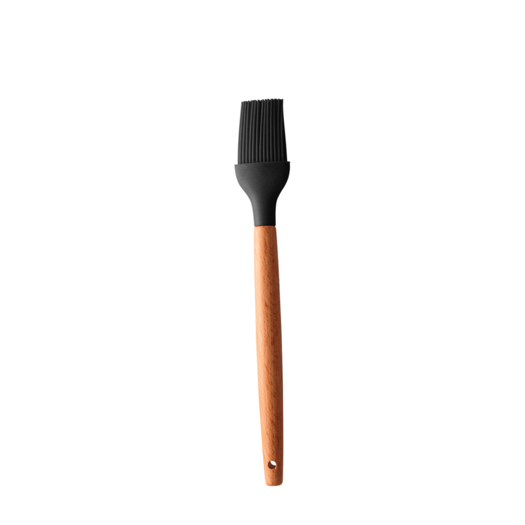 Pincel de Silicone com Cabo de Madeira - Oikos