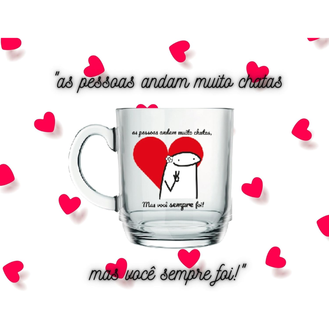 Caneca de Vidro Flork 300 ml