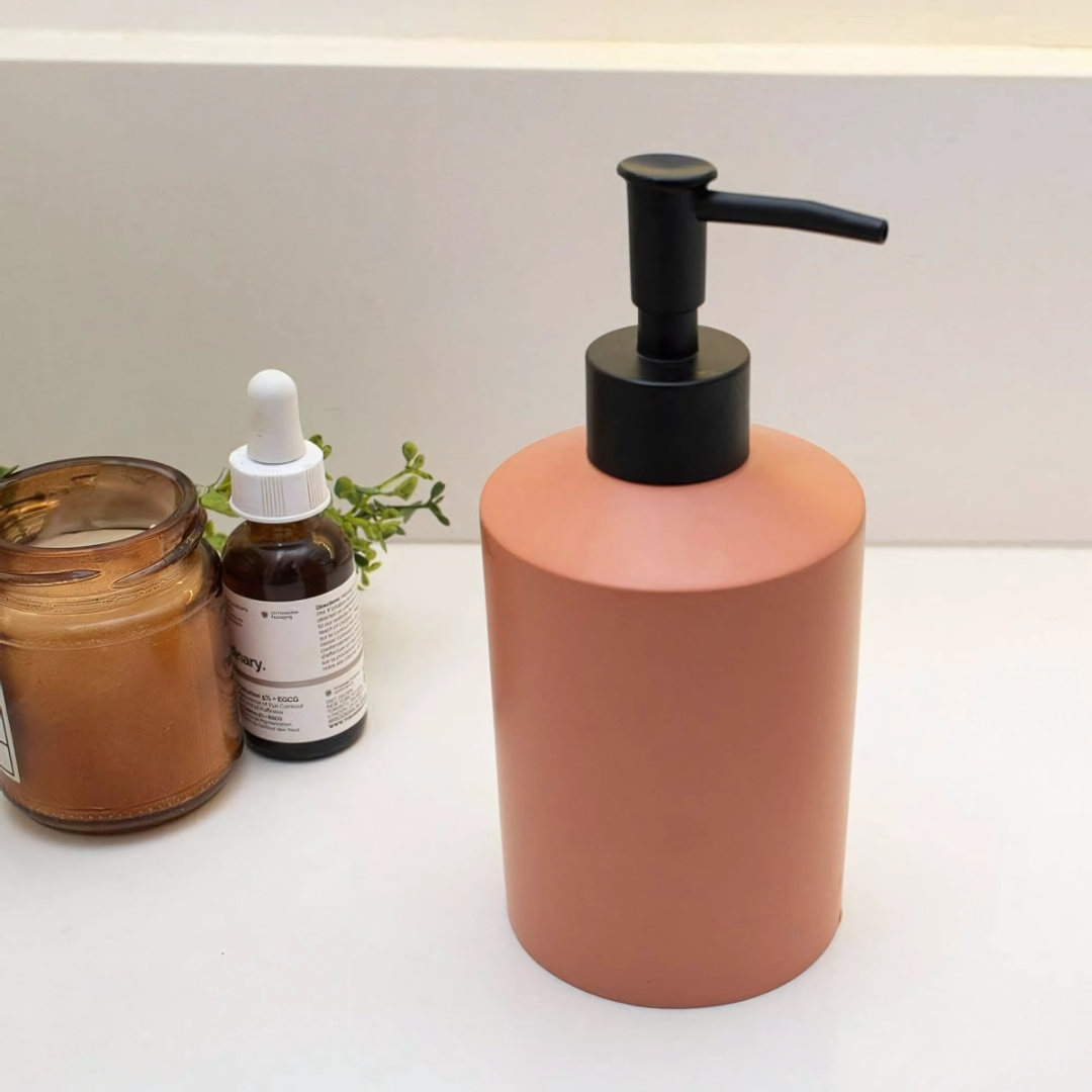 Porta Sabonete Líquido de Resina Minimal Terracota - Oikos