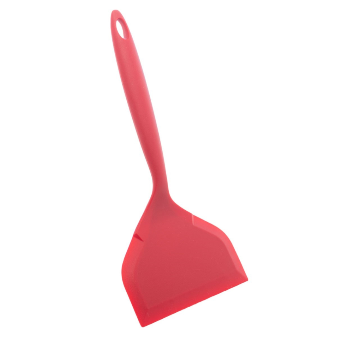 Espátula Larga de Silicone Vermelha - Lyor
