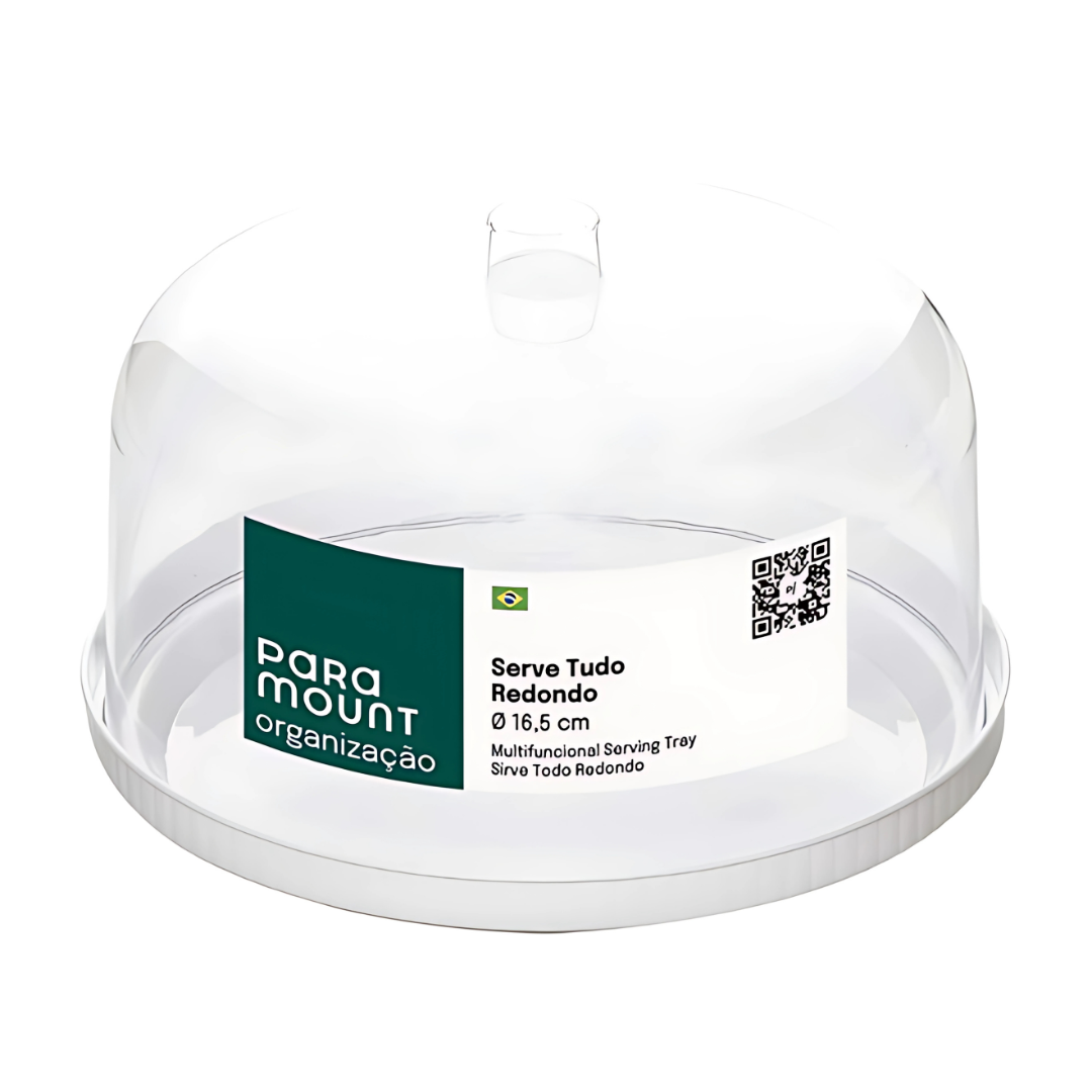Serve Tudo Redondo Diamond 16,5 cm Branco - Paramount