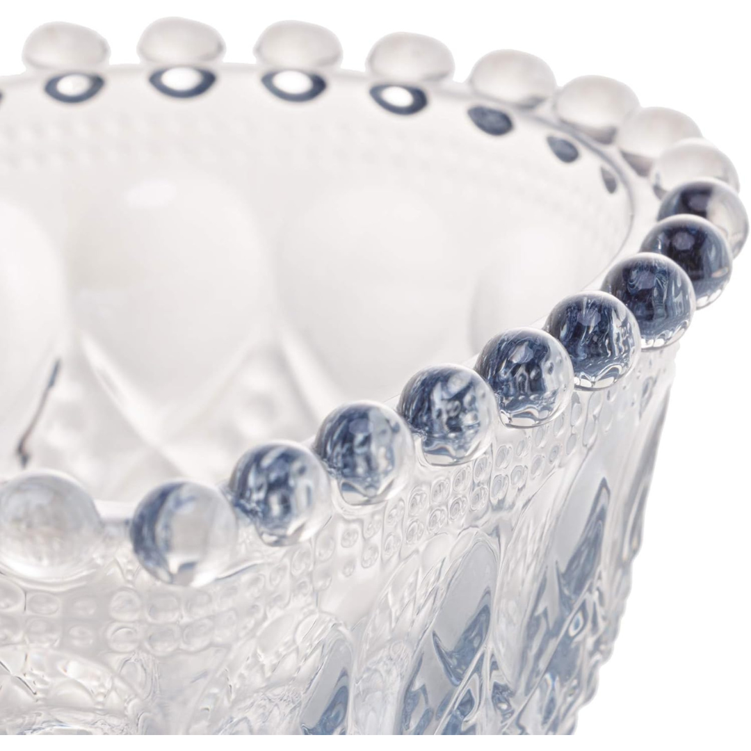 Bowl de Vidro Coração Balls Azul Metalizado - Lyor