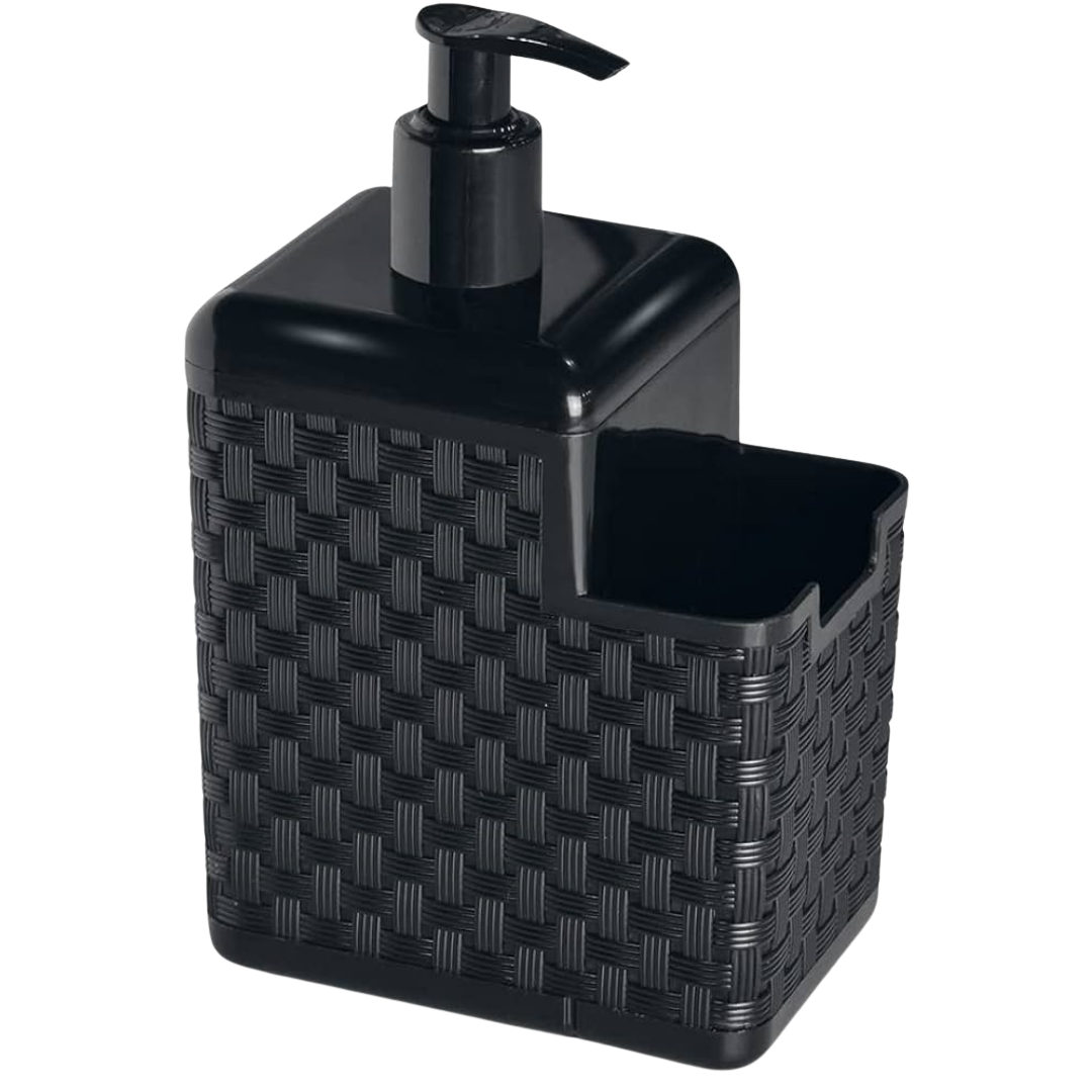 Dispenser Porta Detergente e Esponja Plástico - Rattan