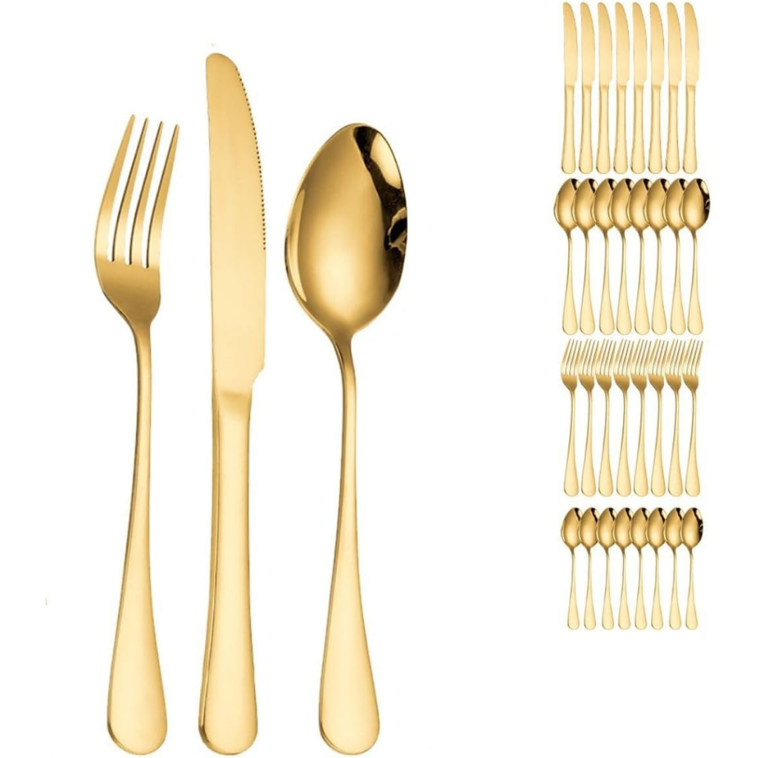 Conjunto de Talheres Sunshine Gold 24 Peças - Fratelli