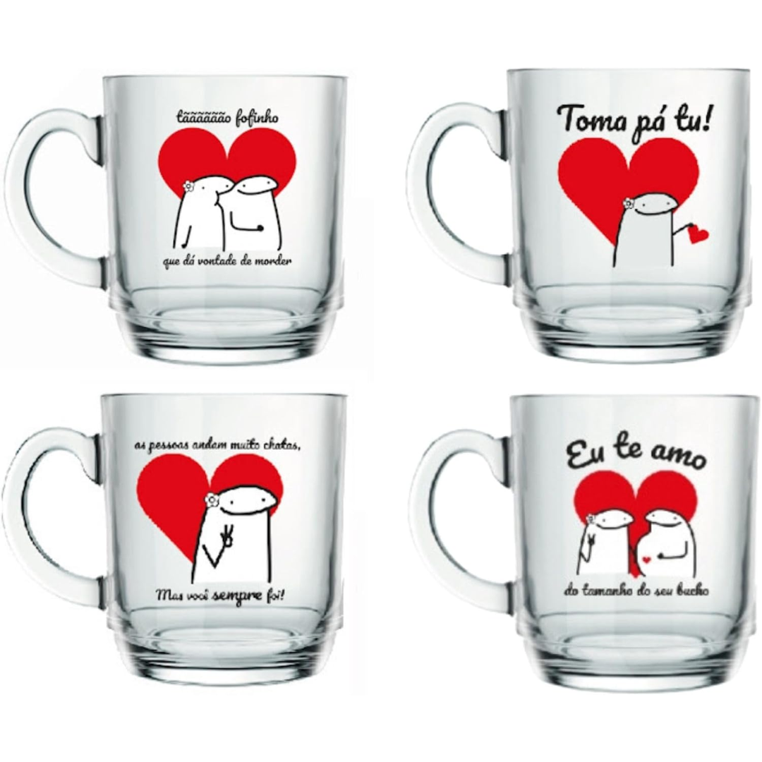 Caneca de Vidro Flork 300 ml