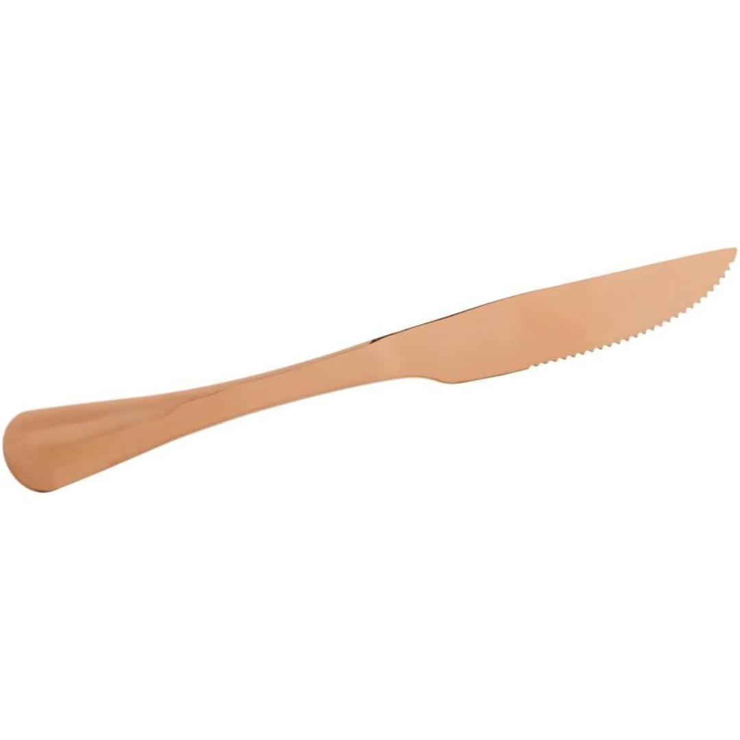 Conjunto 6 Facas para Churrasco de Aço Inox Positano Rosé - Lyor