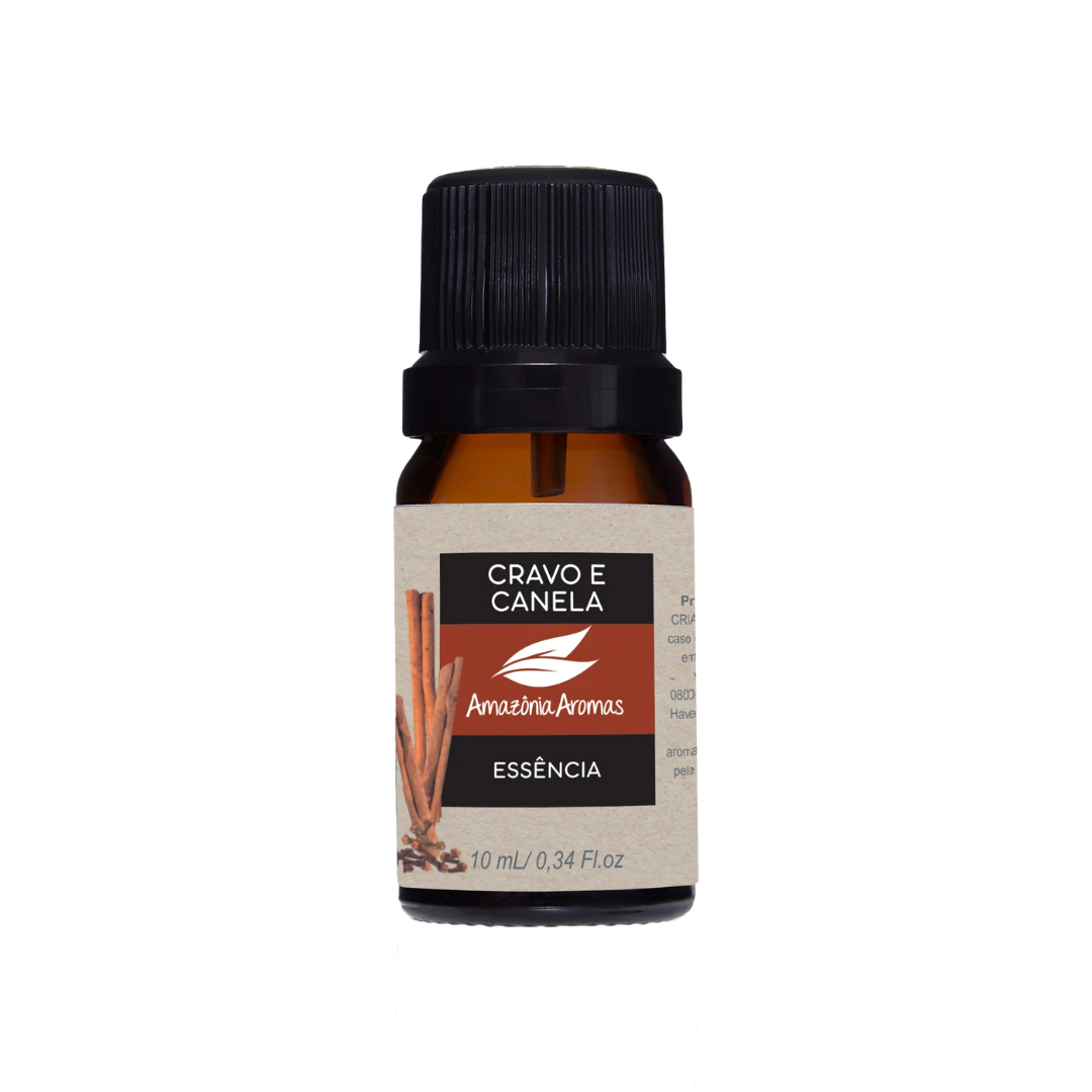 Essência Oleosa Amazonia Aromas 10ml - Cravo e Canela