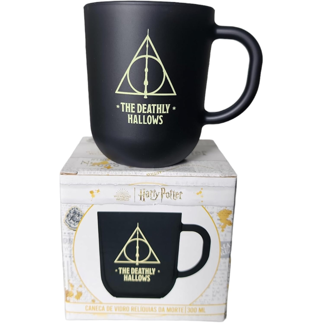 Caneca de Vidro Prime Harry Potter Elementos 300ml - Relíquias